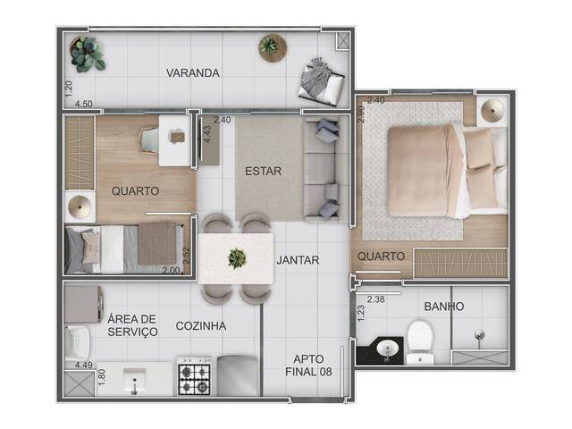 #156 - Apartamento para Venda em São Paulo - SP - 2
